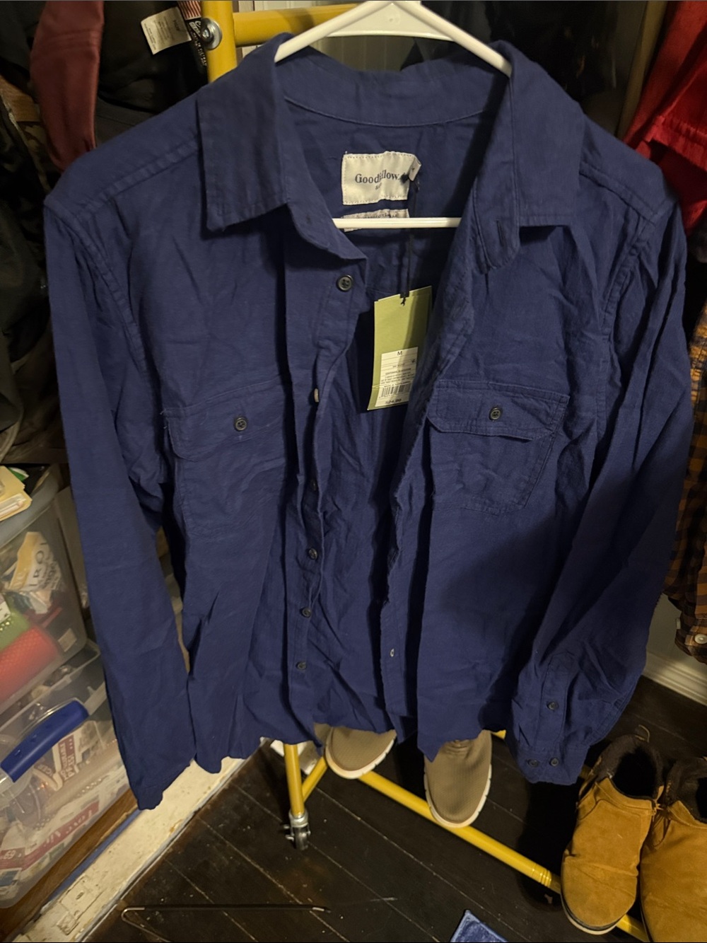 Goodfellow & Co Men's Dark Blue Utility Shirt Jacket